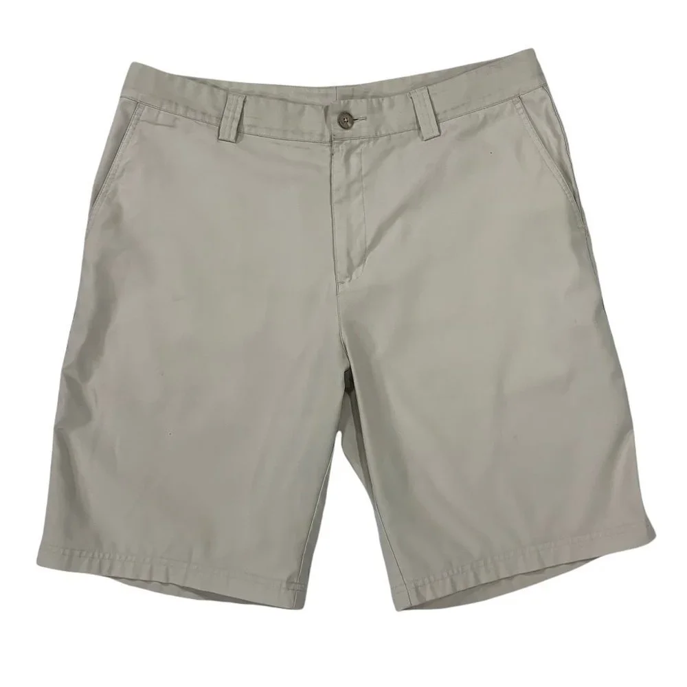 Adidas Men's Cream Colored Golf Shorts
